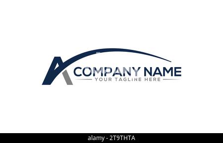 A Logo Design Unique and Modern Logo Design Stock Vector
