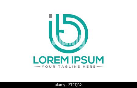 B Logo Design Stock Vector
