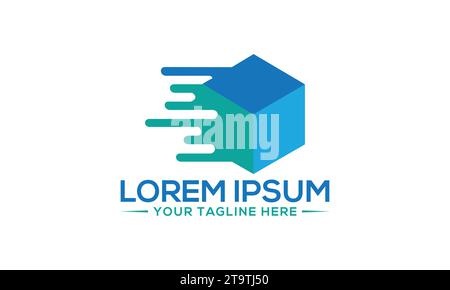 Box Logo Design Unique and Professional Logo Design Stock Vector