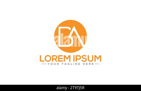 BA Logo Design Stock Vector