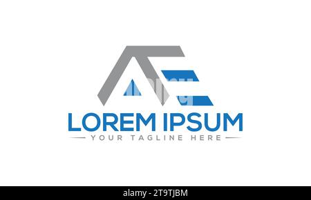 AE Logo Design Stock Vector