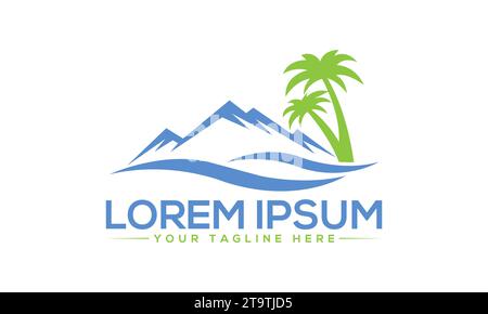 Mountain Logo Design creative and Modern Logo Design Stock Vector