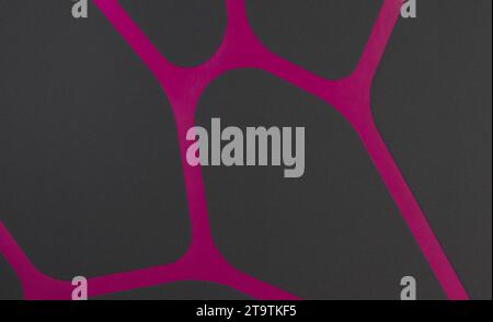 regular geometric fabric texture violet and grey background, cloth pattern with lines Stock Photo