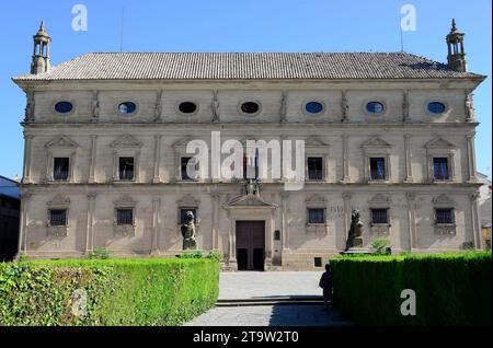 Úbeda (World Heritage), Vázquez de Molina Palce or Las Cadenas Palace (renaissance, 16th century) currently city hall. La Loma, Jaén, Andalusia, Spain Stock Photo