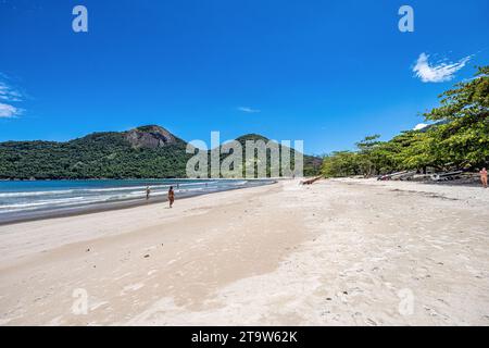 Dois Rios beach on Ilha Grande, Angra dos Reis, Rio de Janeiro, Brazil. Brazilian landscape. Tourism in southeast brazil. Stock Photo