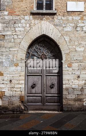 Old doors, Arezzo, Italy. Stock Photo