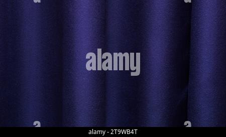 Blue curtain in a town hall. Background. Stock Photo