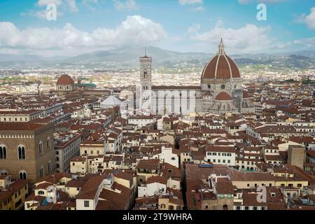 Aerial view on Duomo Florence, Italy Stock Photo