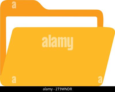 Realistic folder with documents. Folders icon modern simple vector Stock Vector