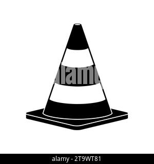 traffic cones with warning sign vector set illustration Stock Vector Image  & Art - Alamy