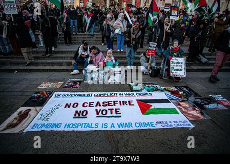 London, United Kingdom - November 25th 2023:  National March for Palestine Stock Photo