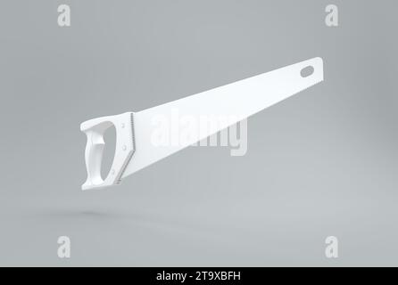 hand saw isolated on white background 3d illustration Stock Photo - Alamy