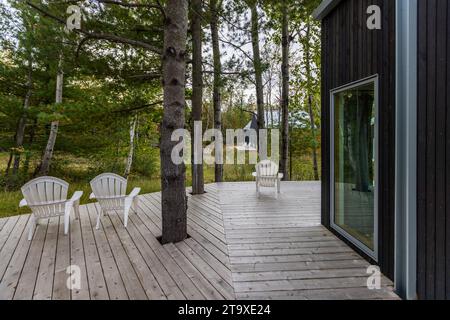KOTI Vacation Rentals, vacation homes near Traverse City in Williamsburg, Michigan. Residential bungalows in the countryside. Acme Township, United States Stock Photo