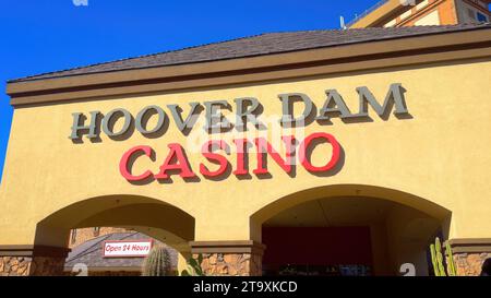 Hoover Dam Lodge and Casino in Boulder City - BOULDER CITY, UNITED STATES - OCTOBER 31, 2023 Stock Photo