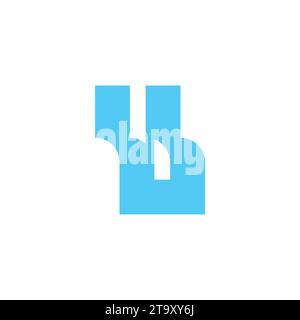 letter b abstract glass bottle silhouette  logo vector Stock Vector
