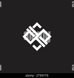 letter s stripes overlapping square 3d logo vector Stock Vector