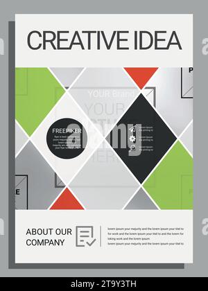 Vector Business Flyer Template Stock Vector