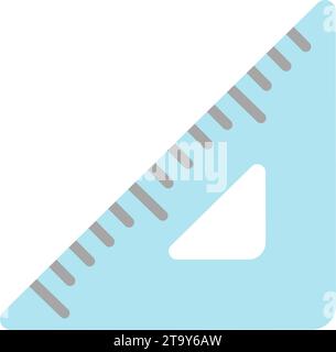 Triangle ruler vector icon illustration Stock Vector