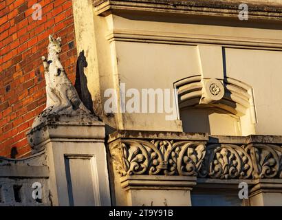 Ballarat Australia /  The 1859  Edinburgh buildings making it one of the oldest surviving buildings in the city.This beautiful building's upper facade Stock Photo