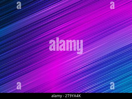Blue purple geometric lines abstract glowing futuristic background. Vector art design Stock Vector