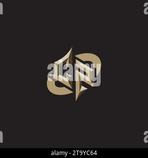 CZ Premium Initial Gaming Logo designs, themes and templates for gaming, twitch and youtube Stock Vector