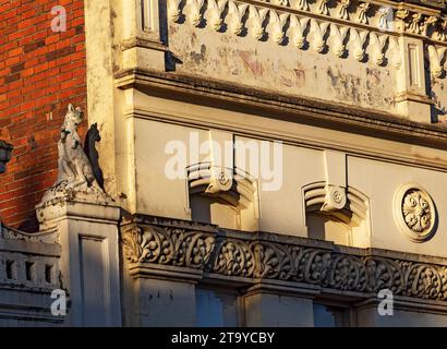 Ballarat Australia /  The 1859  Edinburgh buildings making it one of the oldest surviving buildings in the city.This beautiful building's upper facade Stock Photo