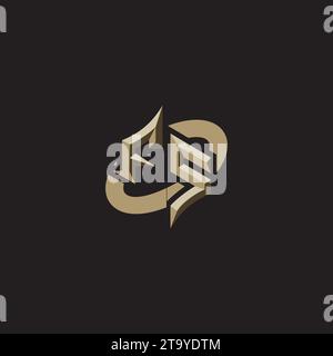 FS Premium Initial Gaming Logo designs, themes and templates for gaming, twitch and youtube Stock Vector