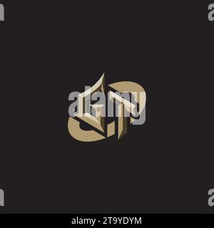 GT Premium Initial Gaming Logo designs, themes and templates for gaming, twitch and youtube Stock Vector