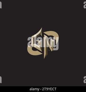 GN Premium Initial Gaming Logo designs, themes and templates for gaming, twitch and youtube Stock Vector