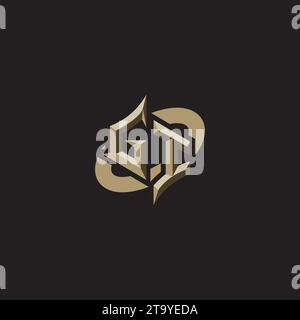 GI Premium Initial Gaming Logo designs, themes and templates for gaming, twitch and youtube Stock Vector