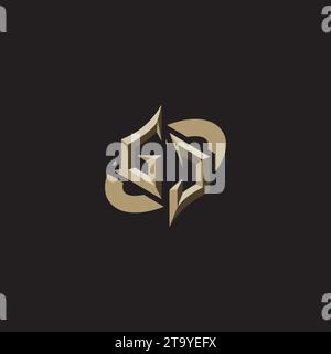 GJ Premium Initial Gaming Logo designs, themes and templates for gaming, twitch and youtube Stock Vector
