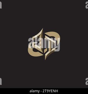 JI Premium Initial Gaming Logo designs, themes and templates for gaming, twitch and youtube Stock Vector
