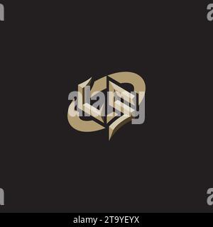 LS Premium Initial Gaming Logo designs, themes and templates for gaming, twitch and youtube Stock Vector