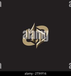 MI Premium Initial Gaming Logo designs, themes and templates for gaming, twitch and youtube Stock Vector