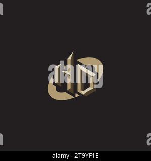 HO Premium Initial Gaming Logo designs, themes and templates for gaming, twitch and youtube Stock Vector