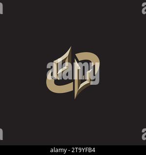 PV Premium Initial Gaming Logo designs, themes and templates for gaming, twitch and youtube Stock Vector