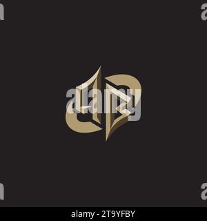 QB Premium Initial Gaming Logo designs, themes and templates for gaming, twitch and youtube Stock Vector