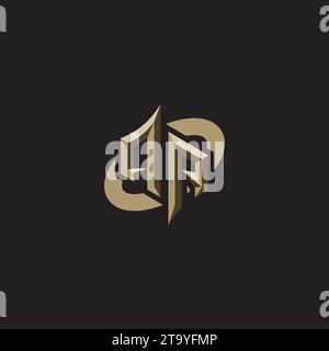 QA Premium Initial Gaming Logo designs, themes and templates for gaming, twitch and youtube Stock Vector
