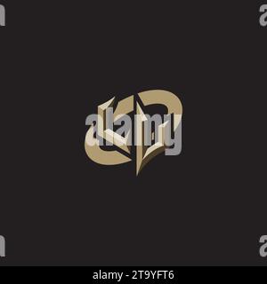 LV Premium Initial Gaming Logo designs, themes and templates for gaming, twitch and youtube Stock Vector