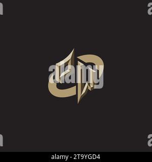 PW Premium Initial Gaming Logo designs, themes and templates for gaming, twitch and youtube Stock Vector