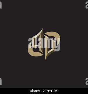 QU Premium Initial Gaming Logo designs, themes and templates for gaming, twitch and youtube Stock Vector