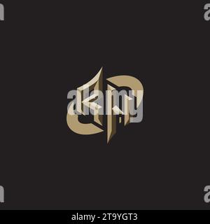 RH Premium Initial Gaming Logo designs, themes and templates for gaming, twitch and youtube Stock Vector
