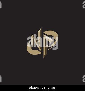 NF Premium Initial Gaming Logo designs, themes and templates for gaming, twitch and youtube Stock Vector