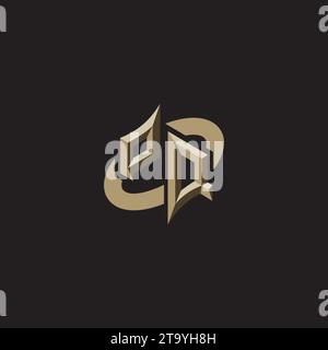 PQ Premium Initial Gaming Logo designs, themes and templates for gaming, twitch and youtube Stock Vector