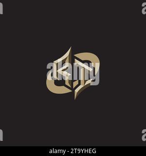 RI Premium Initial Gaming Logo designs, themes and templates for gaming, twitch and youtube Stock Vector