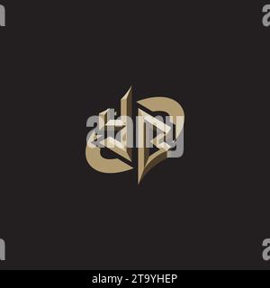 YB Premium Initial Gaming Logo designs, themes and templates for gaming, twitch and youtube Stock Vector