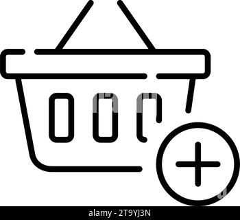 Add item to shopping cart pixel perfect gradient linear ui icon Stock ...