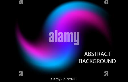 Abstract background with blue and purple wavy lines. Vector illustration Stock Vector