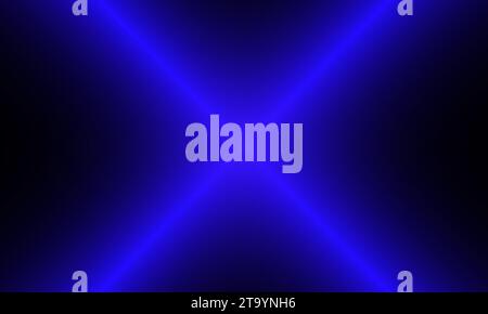 Blue neon lines on a black background Abstract background for design vector illustration Stock Vector