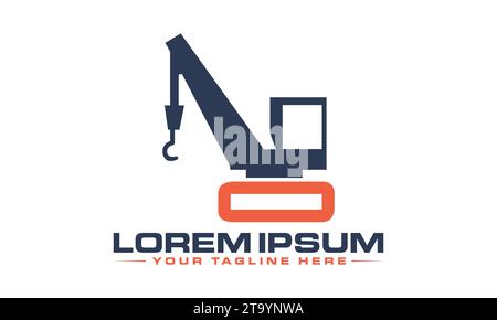 Vehicle Constructions logo design Stock Vector